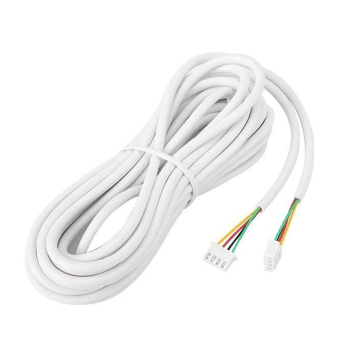 Câble Cuivre 4-Core - SHIPENOPHY - 30 m - Blanc - Connecteurs Pré-Connectés - Interphone Vidéo