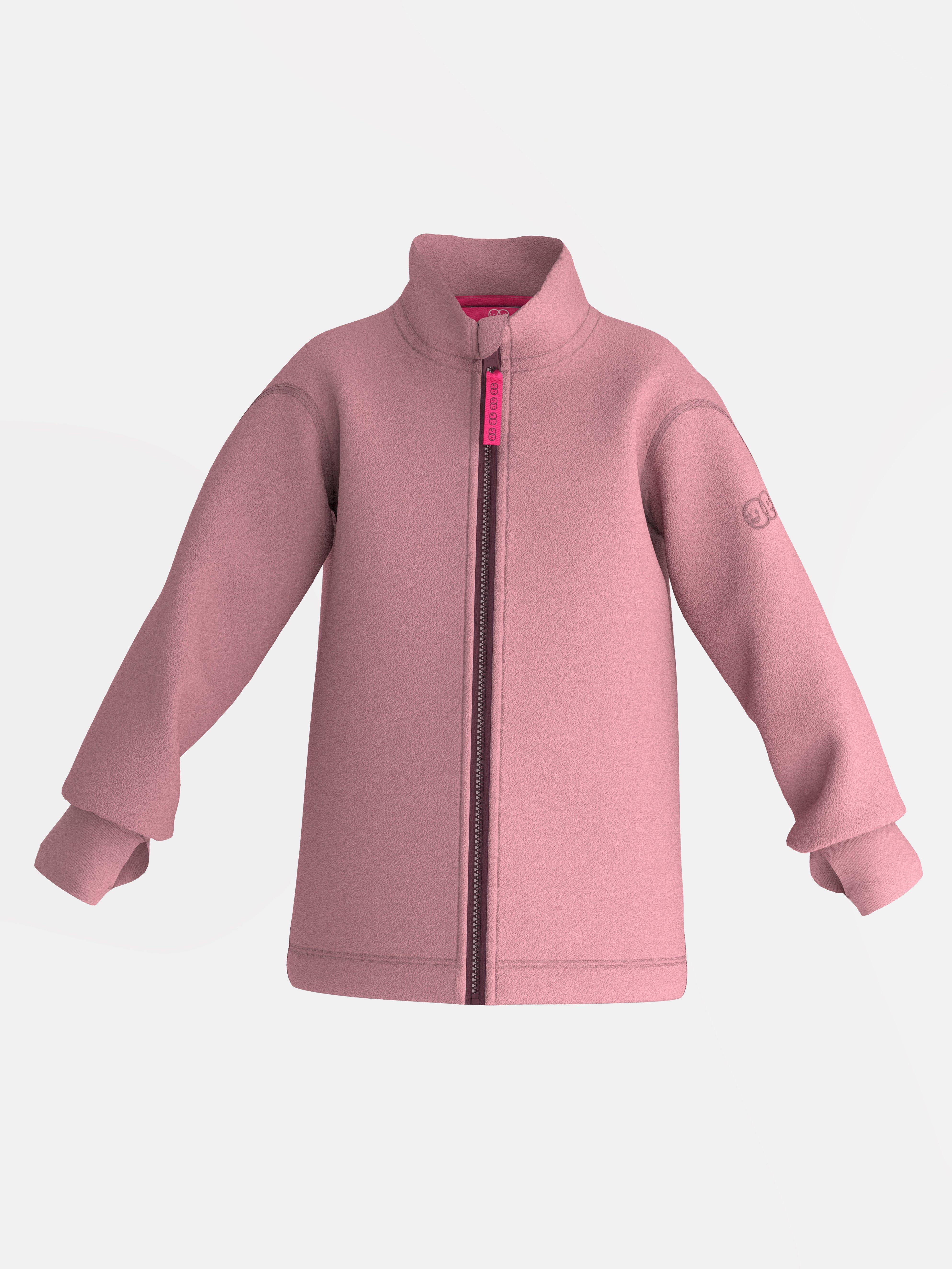 Vattentät vindfleecejacka – Kids Performance Wear Dusty Pink