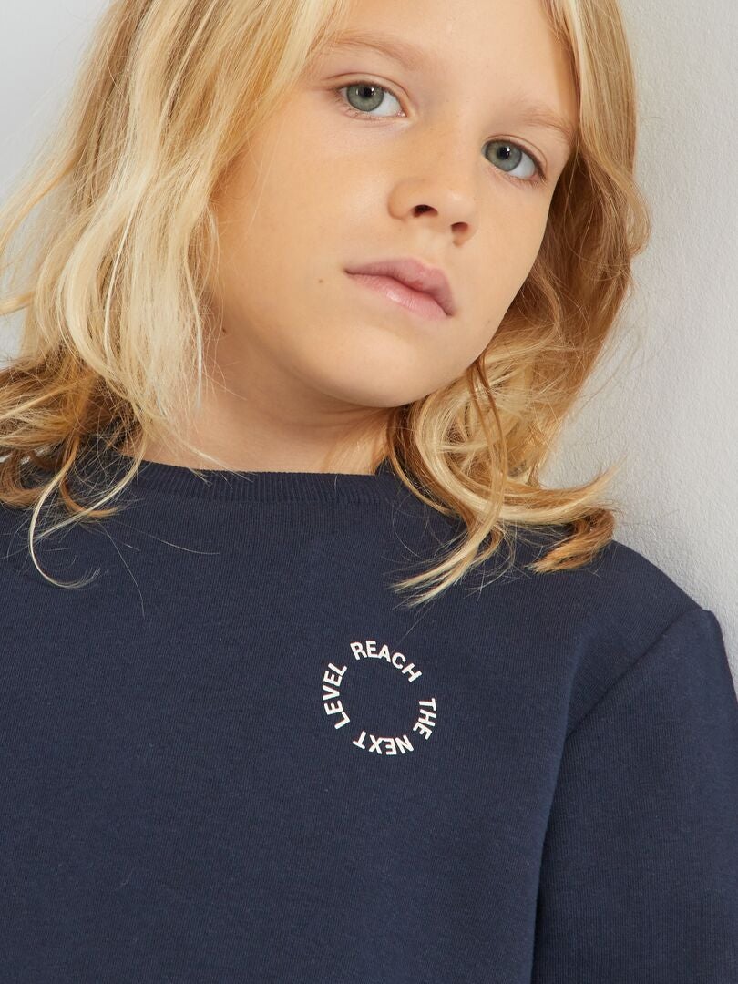 Fleece sweatshirt - BLAUW
