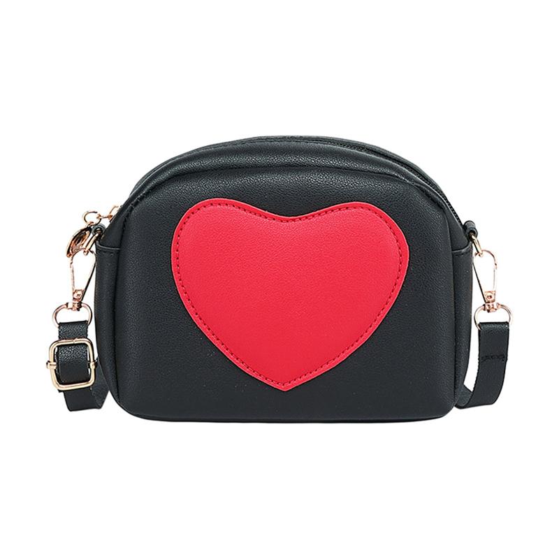 Sac bandoulière tendance pour femme, style « Love Splicing », sac à bandoulière décontracté pour fille, fermeture éclair, pochette pour téléphone portable.