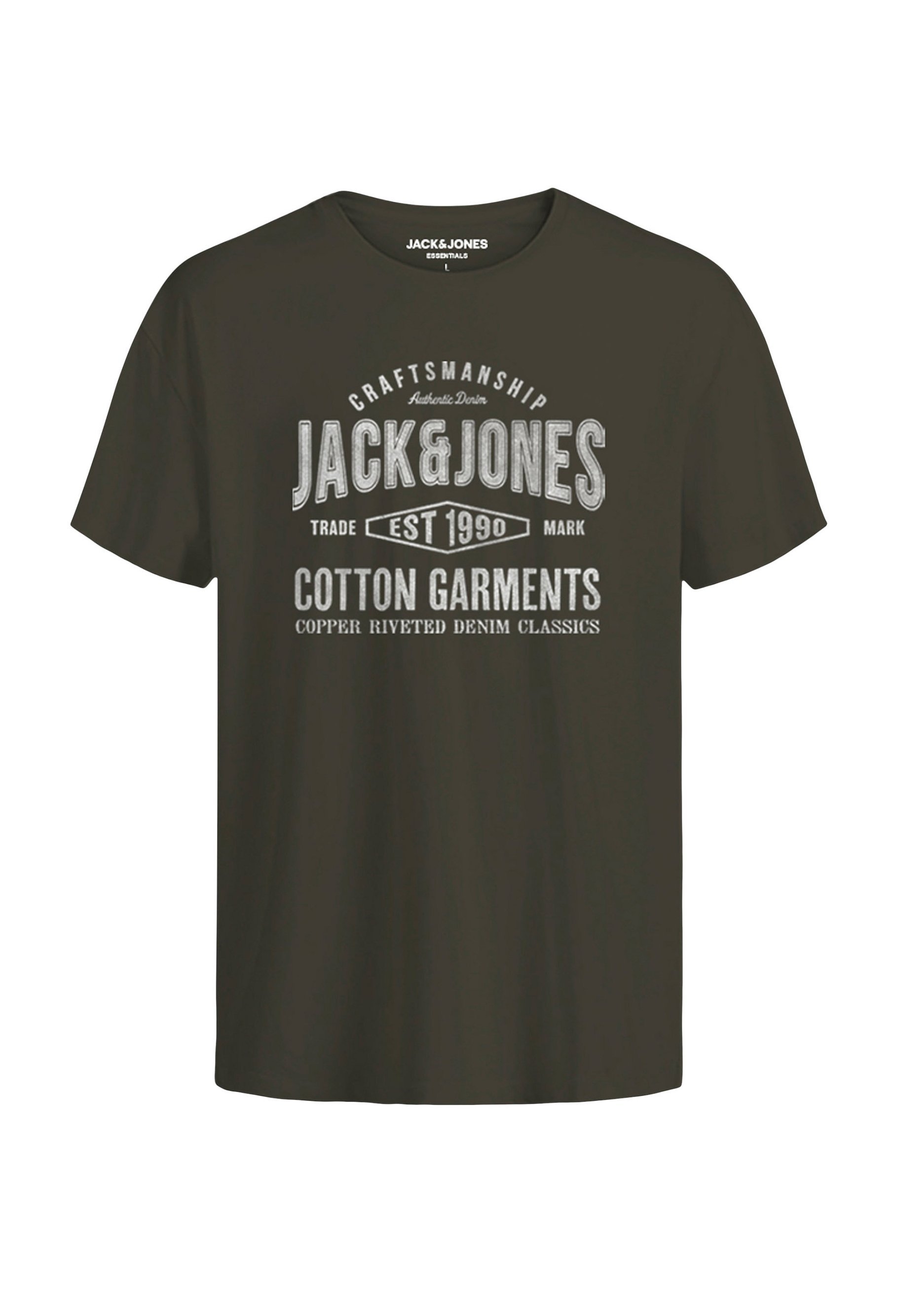 Jack & Jones JEANS SS O-NECK 5-PK - Print T-shirt - vineyard wine pack:w rosin black clouddancer navyblazer