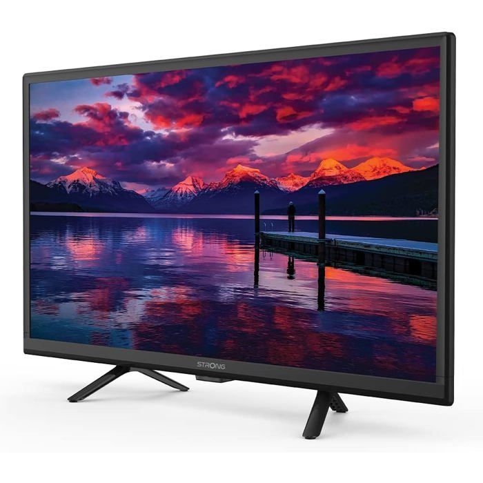TV HD da 24 pollici - SUTEO - Ideale per caravan, camper e barche - Triplo sintonizzatore integrato - 2 porte HDMI