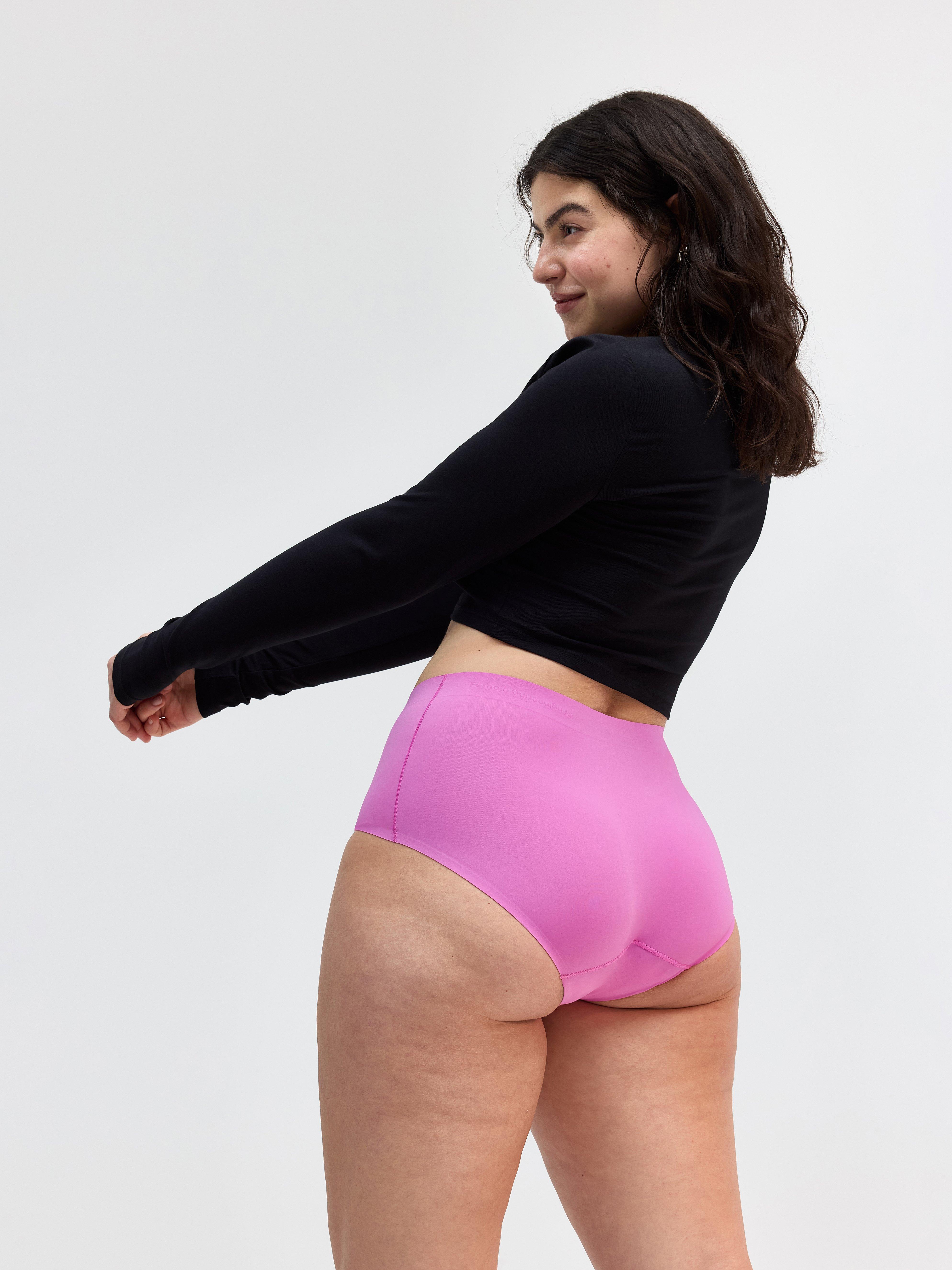Menstrosa med hög absorption – hög midja – Female Engineering Pink