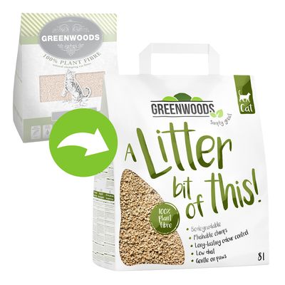 Greenwoods Pflanzenfaser-Naturstreu-Probepackung