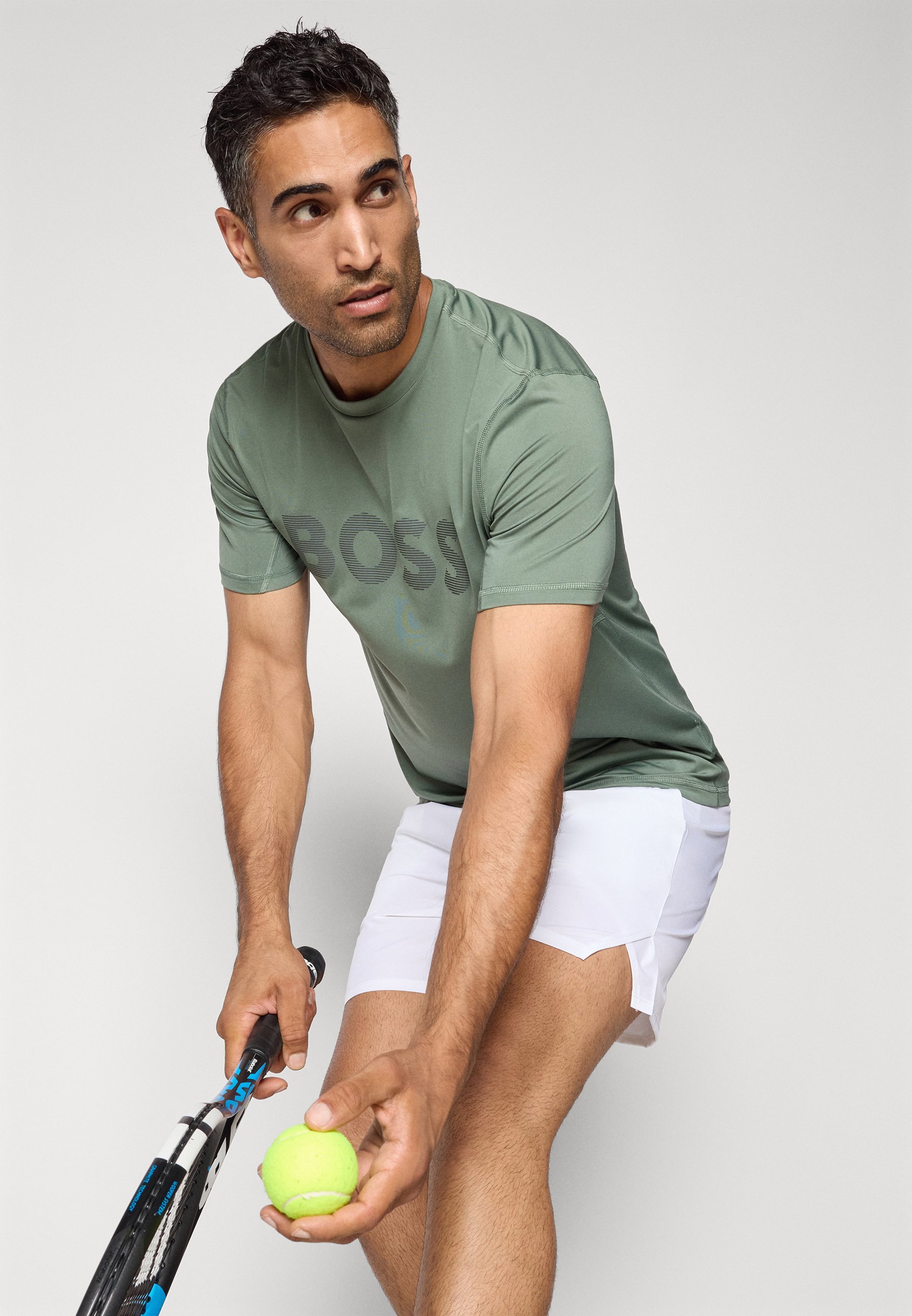 BOSS TEE ACTIVE - Sport T-shirt - open groen