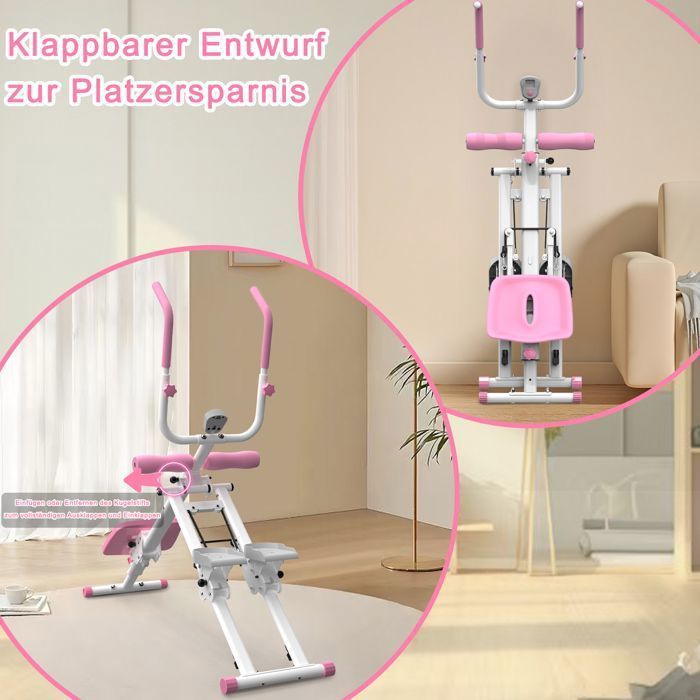 2-in-1-Gerät: Stepper und Bauchmuskeltrainer – Faltbares Multifunktionsgerät