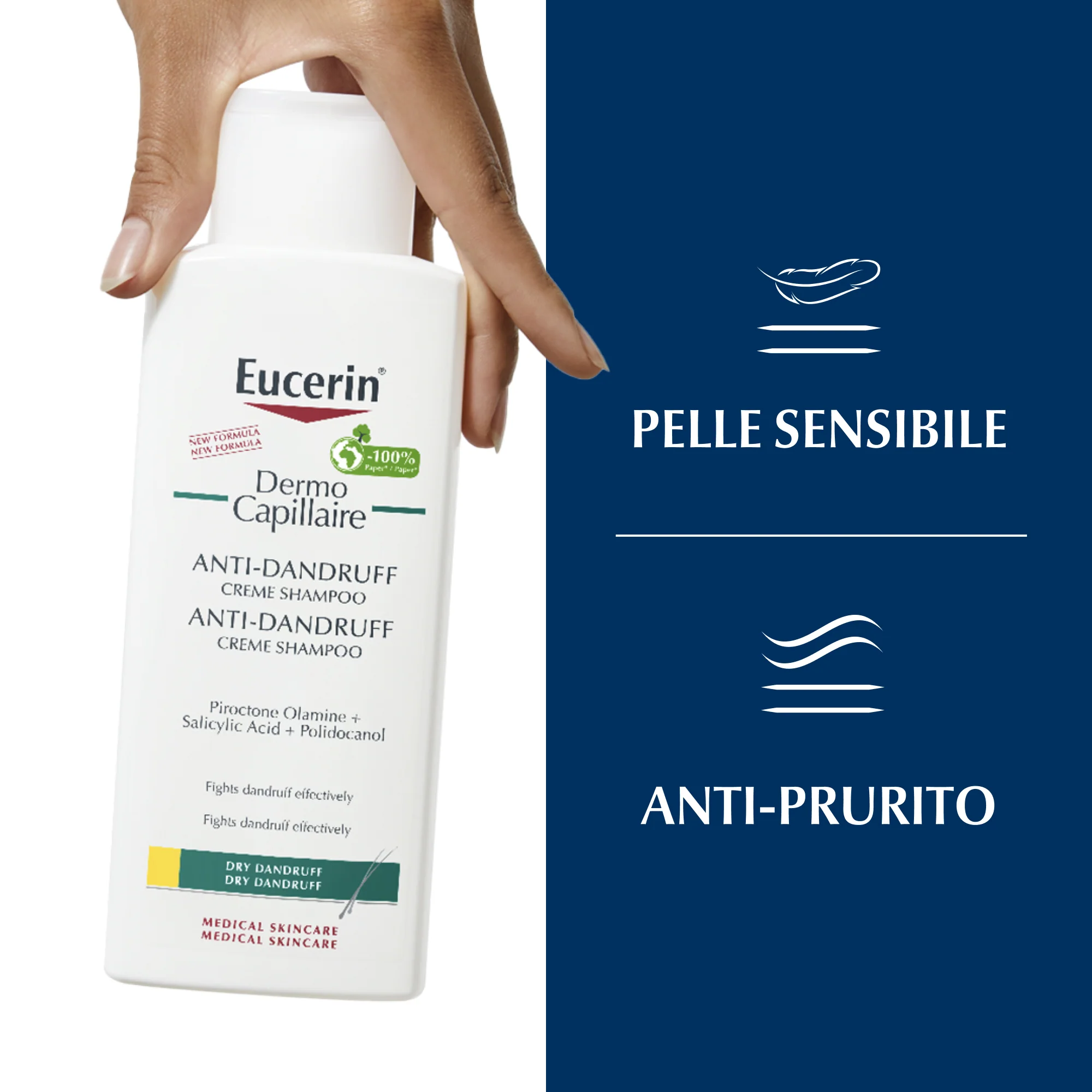 DermoCapillaire Shampoo-Crema Anti-Forfora Secca - Shampoo Antiforfora