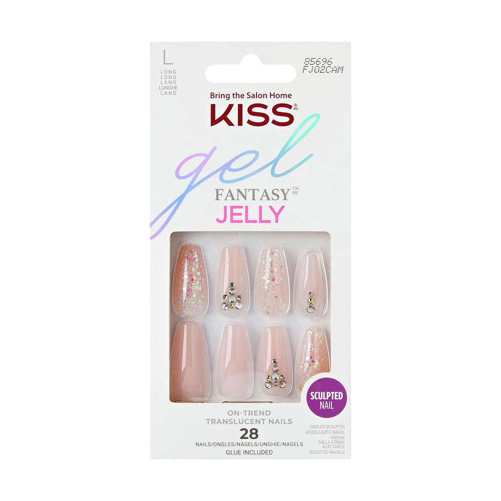 Unghii artificiale Jelly Fantasy - Jelly Juice 28 buc - Kiss