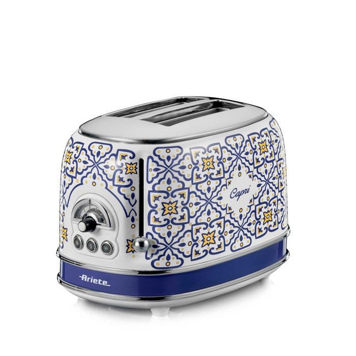 Pack ARIETE Capri: Hervidor de 1,7 L + Tostadora de 2 rebanadas + Exprimidor de cítricos de 85 W - Diseño retro