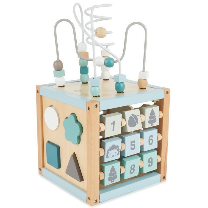 Baby Activity Cube - Bieco - Scandi-Chic - Fine Motor Skills - Stacking Game - Wood