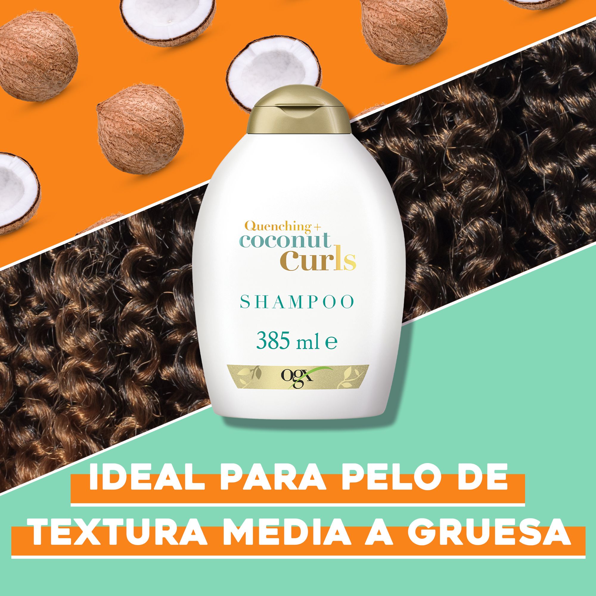 Coconut Curls kokosriekstu šampūns cirtainiem un viļņainiem matiem Šampūni