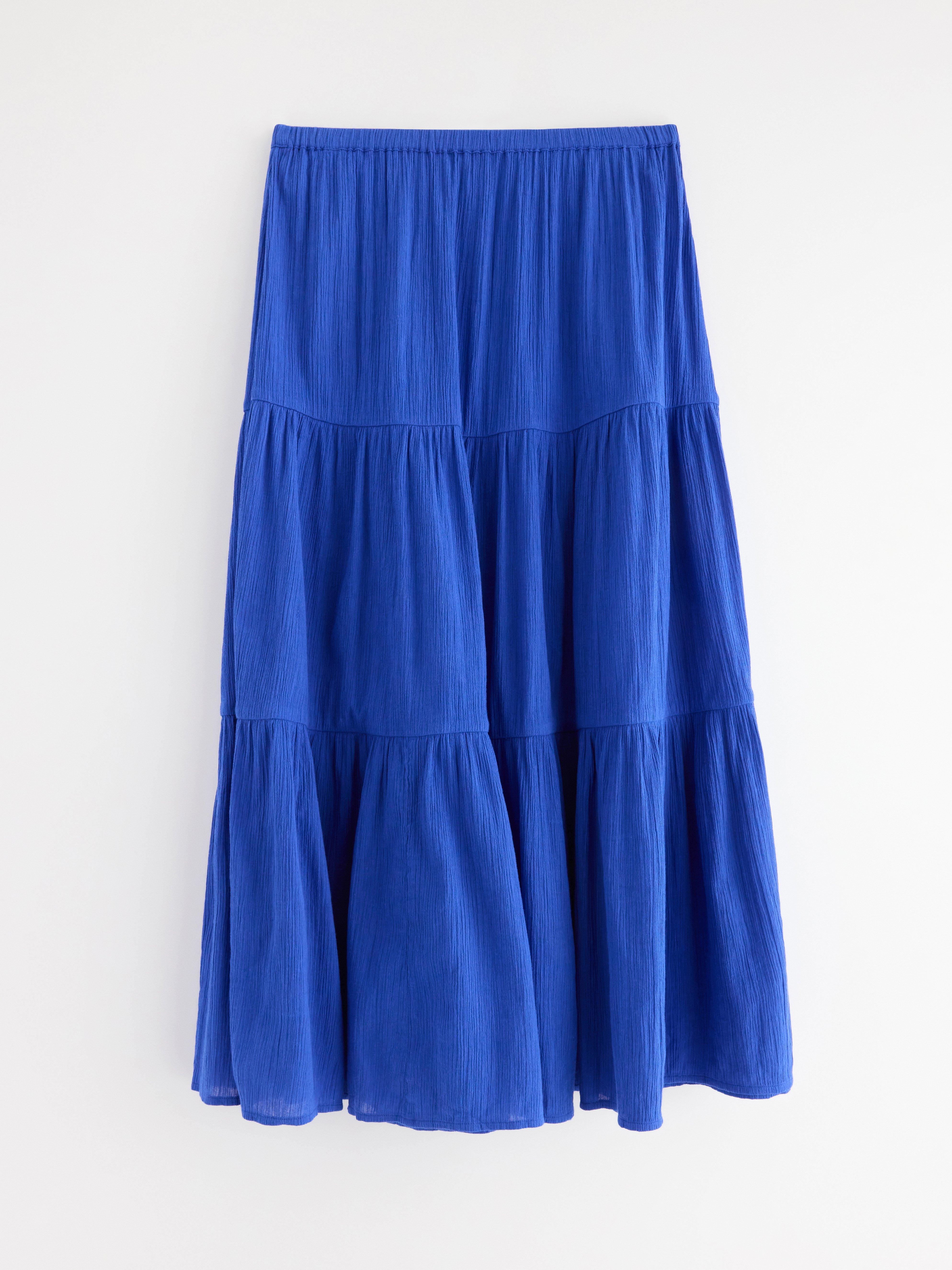 Krinklad maxikjol Blue