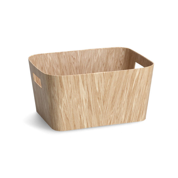 Pudełko z wytrzymałego kartonu WOOD, 30,5 x 23 x 15 cm