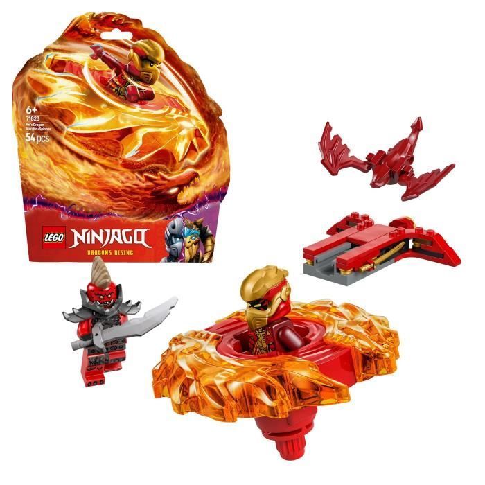 LEGO NINJAGO 71823 Spinner Spinjitzu del Drago di Kai - Set di costruzioni per bambini dai 6 anni in su