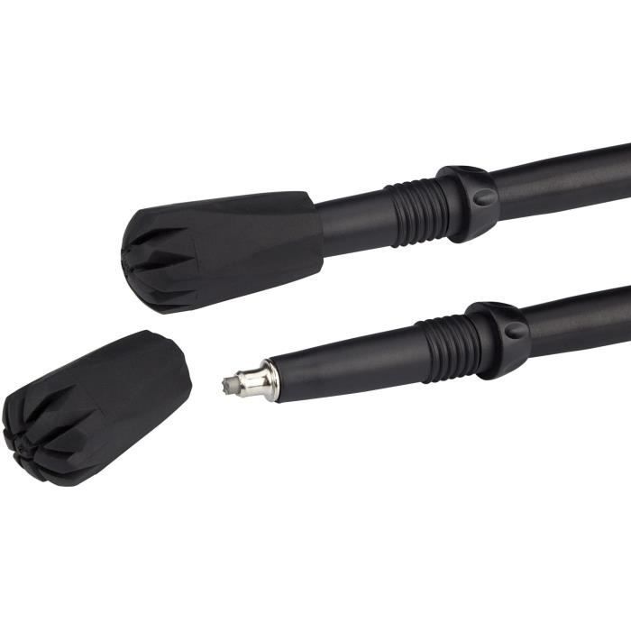 ABBEY Set of 2 Telescopic Trekking Poles - Adjustable from 63 to 135 cm - Blue Green