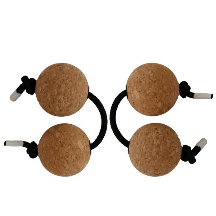 Sonajas, 2 pares, corcho, Kashaka, sonajas Asalato, instrumento de percusión africano clásico, bolas para música.