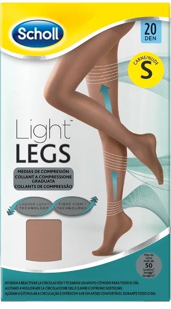SCHOLL Scholl Light Legs Strumpfhose 20 DEN Hautfarben Größe S Mikrozirkulation und Beinkomfort