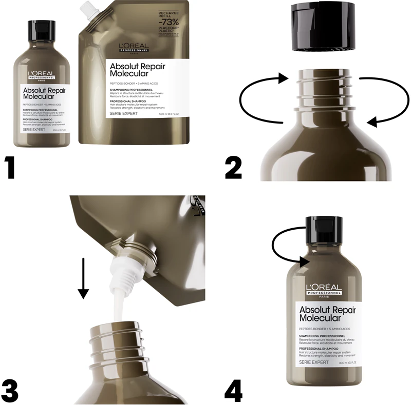 L'Oréal Professionnel Serie Expert Absolut Repair Molecular Strength Shampoo pre poškodené vlasy
