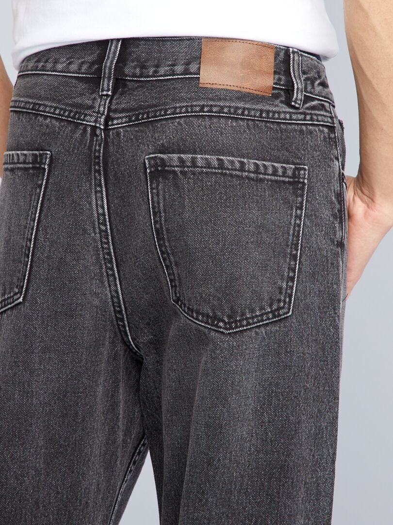 Jeans met wijde pijpen - GRIJS