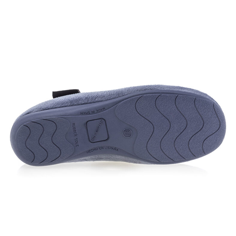 Blaue Damenpantoffeln