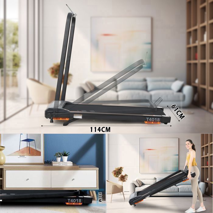 Tapis de Course Pliable Ultra Silencieux 750W avec télécommande SY-T4018
