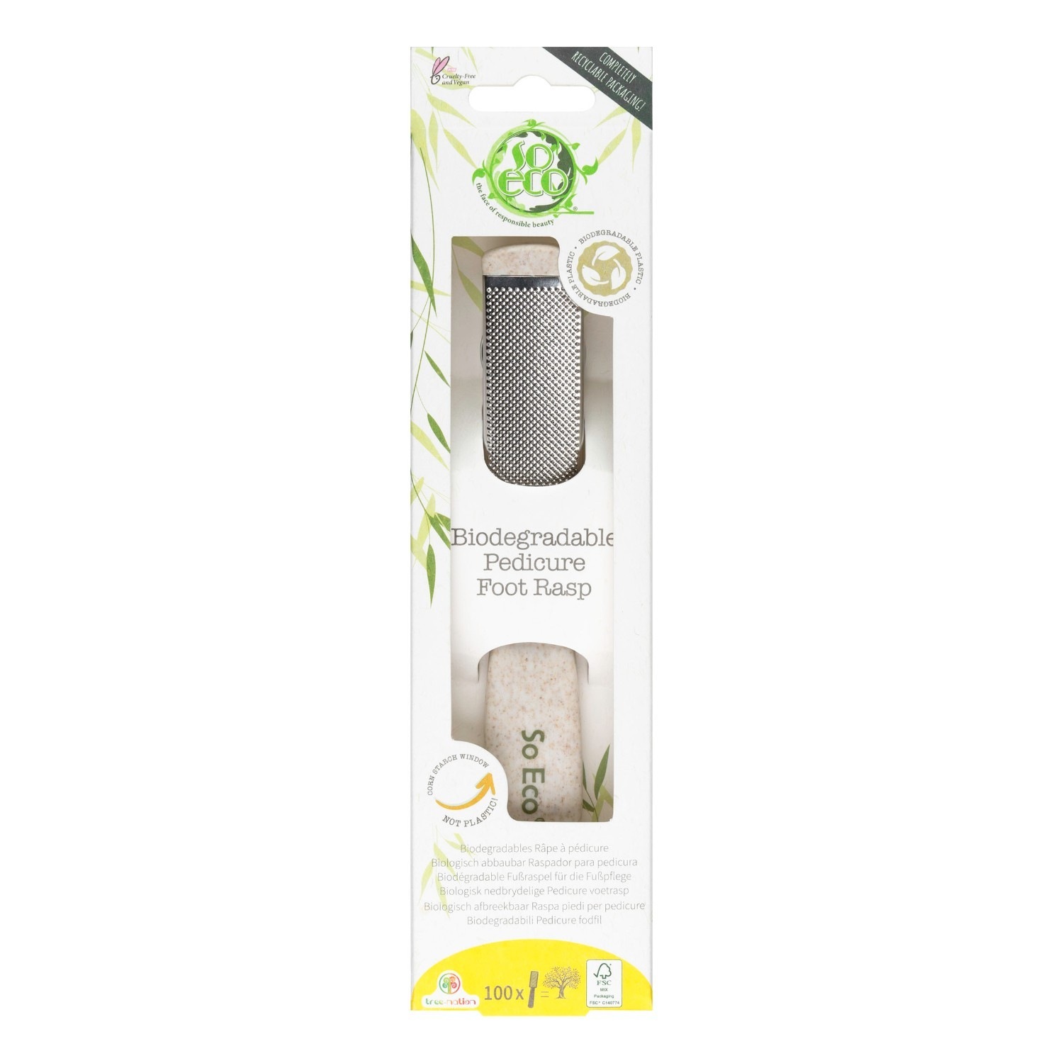 SoEco Râpe biodégradable pour pédicure