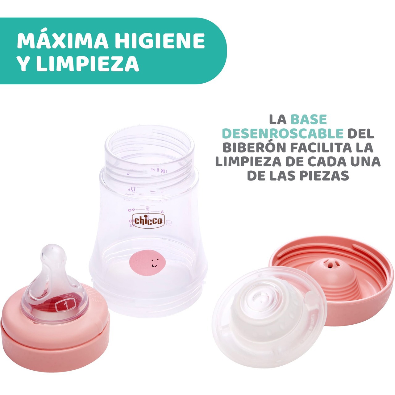 Biberon din silicon PERFECT5 150 ml, 0 luni+