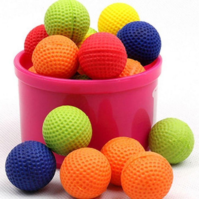 Pack of 50 replacement foam balls for ammunition, children's toys