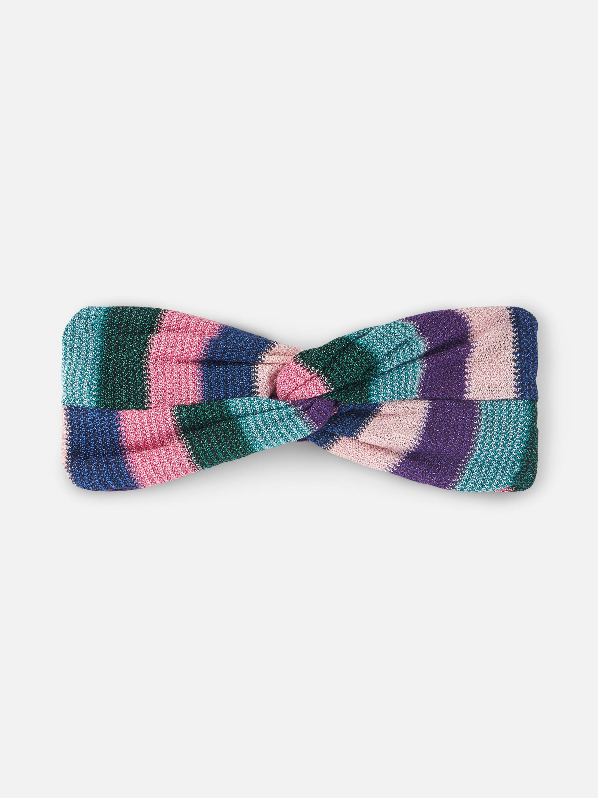 Dames haarband met blauwe chevronprint
