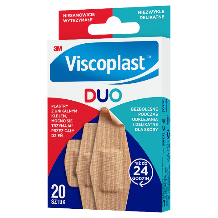 Viscoplast Duo, Zestaw plastrów, 3 Rozmiary