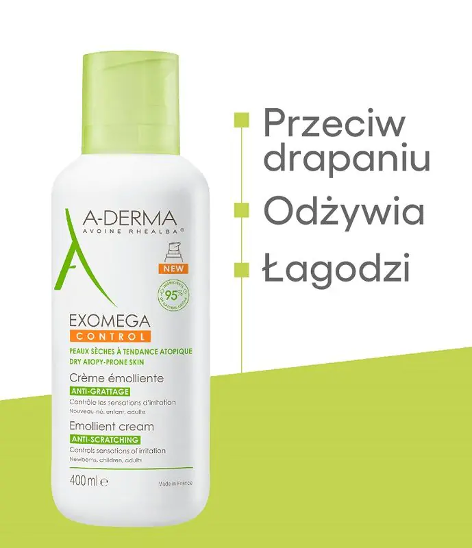 A-Derma Exomega Control Krem emolient, 400 ml
