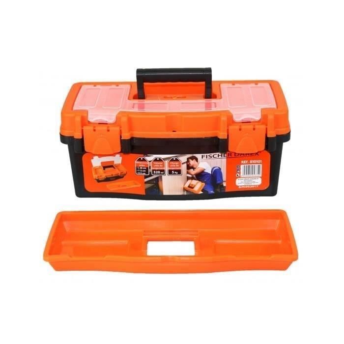 FISCHER DAREX plastic toolbox - 40x20x18 cm