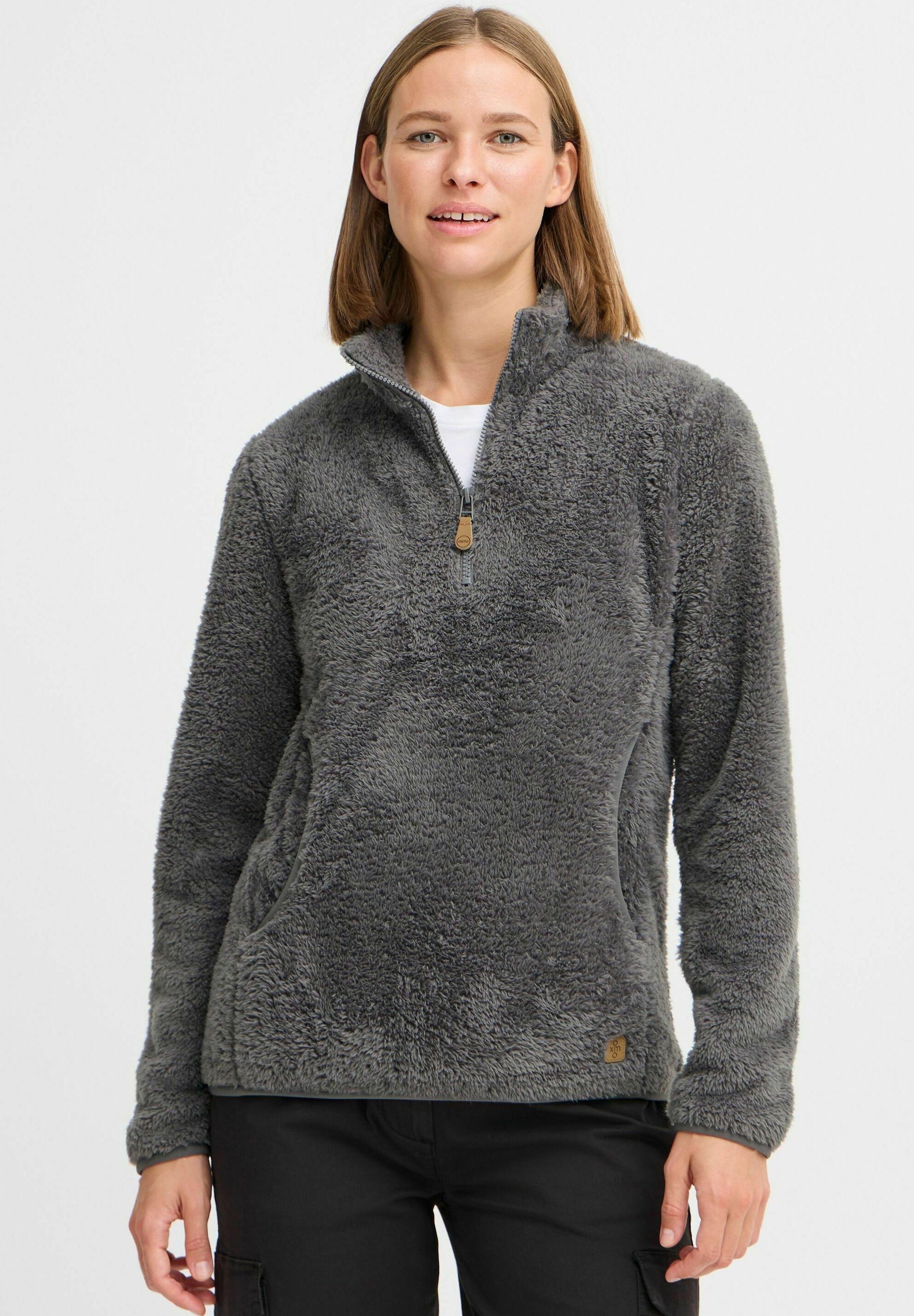 Oxmo OXTELSONIA FLEECE - Fleecová mikina - castlerock