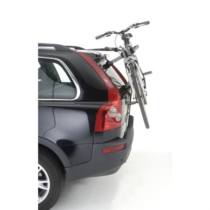 Suporte para bicicletas MOTTEZ para montagem na porta traseira com cintas para 1 bicicleta