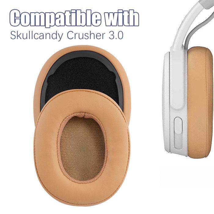 Almohadillas INF para auriculares Skullcandy Crusher 3.0, 1 par de almohadillas de repuesto, color amarillo.