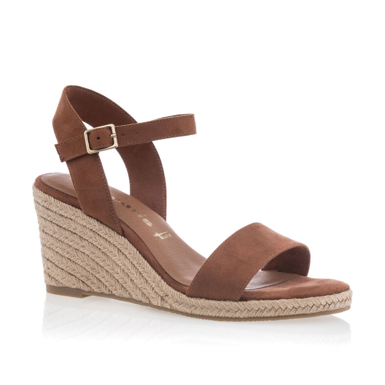 Braune Damen-Espadrilles mit Seilsohle