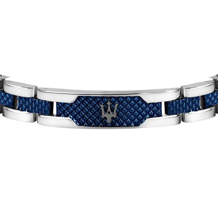 Bracelet - Maserati - JM419ASC02 - Stainless steel - Blue center - 21.5 cm