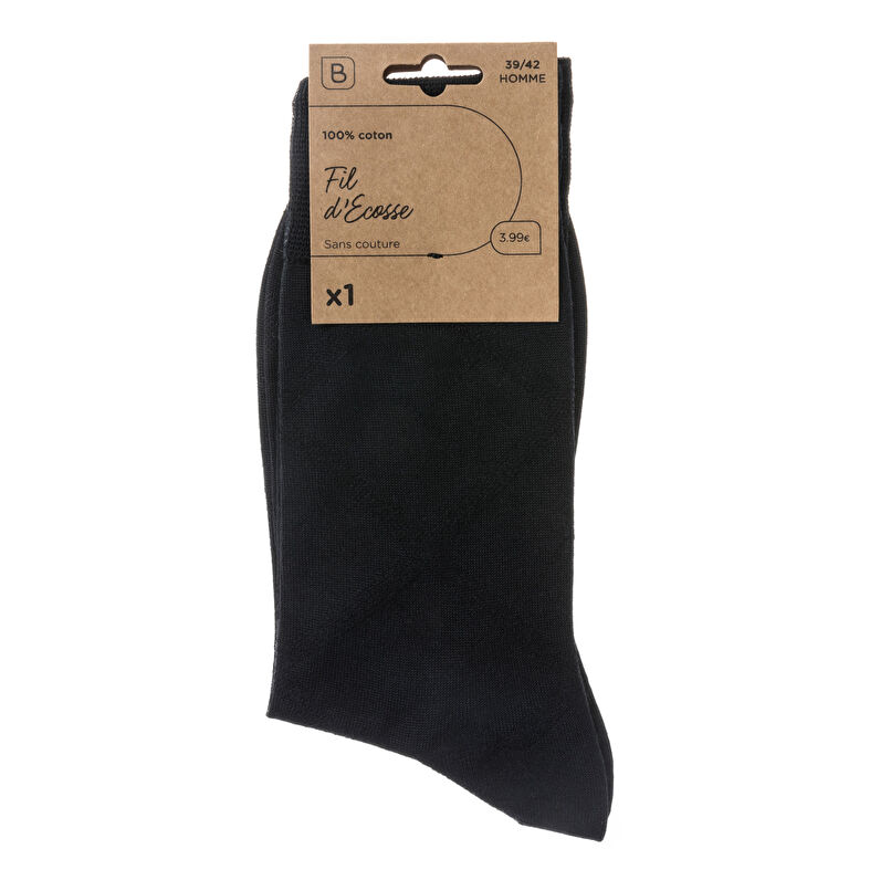Calcetines y medias negras para hombre
