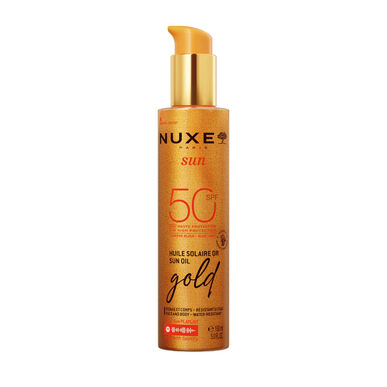 Nuxe Sun Oil Gold Face and Body SPF50 Rusketus- ja suojaöljy kasvoille ja vartalolle 150 ml