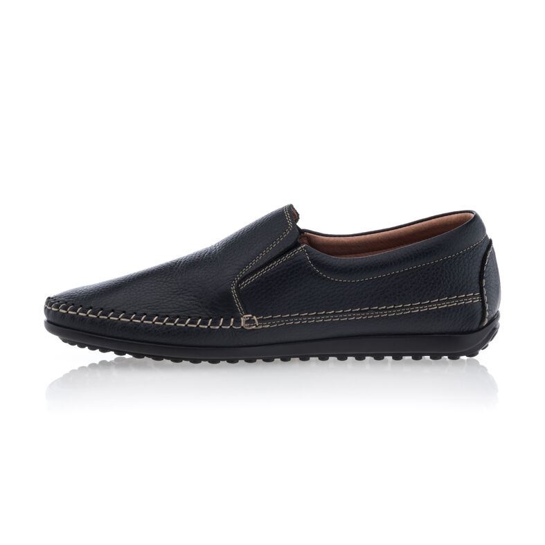 Blå loafers/båtsko for menn