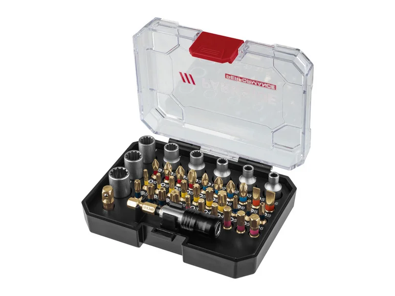 Conjunto de bits de torção PARKSIDE PERFORMANCE® (lubrificado) PBSP 2 D4 Conjunto de bits de torção dupla