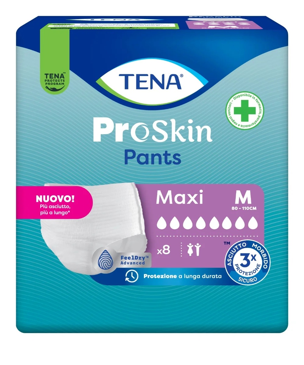 TENA Tena Pants Maxi M luiers, 8 stuks, voor incontinentie