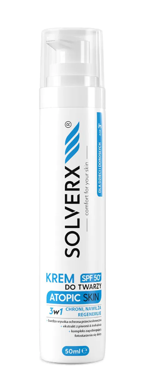 Solverx Atopic Skin Krem do twarzy SPF 50+