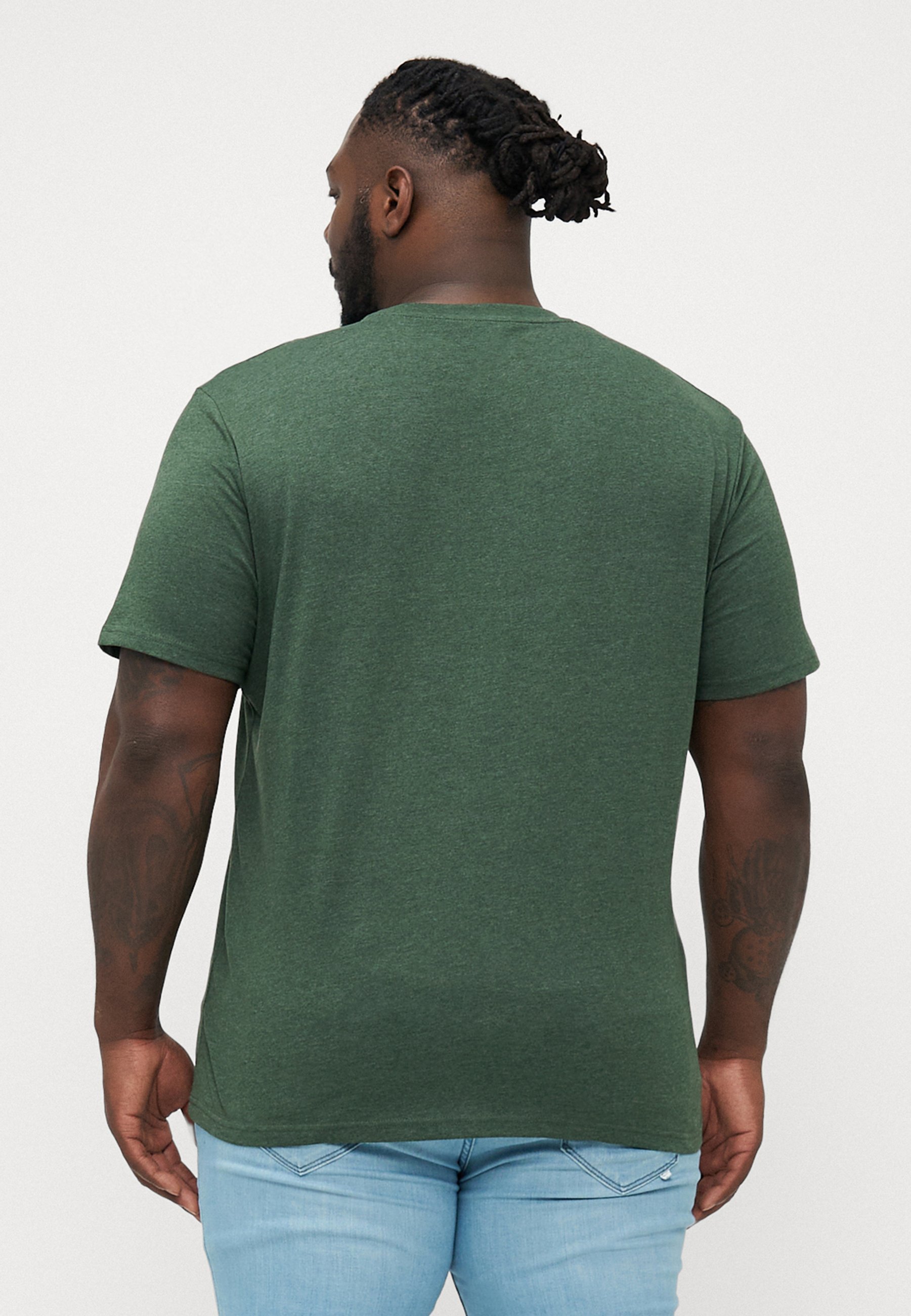 Jack & Jones JJSTANLI TEE CREW NECK PACK - T-shirt stampate - bianco/nero/blu navy/verde/blu acciaio