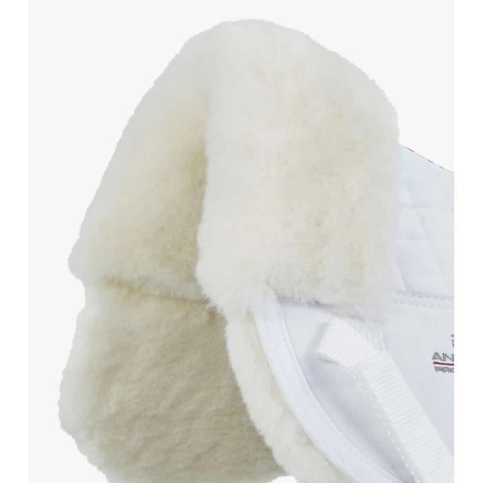 Premier Equine Merino Wool Horse Saddle Pad - White / Natural Wool - Full
