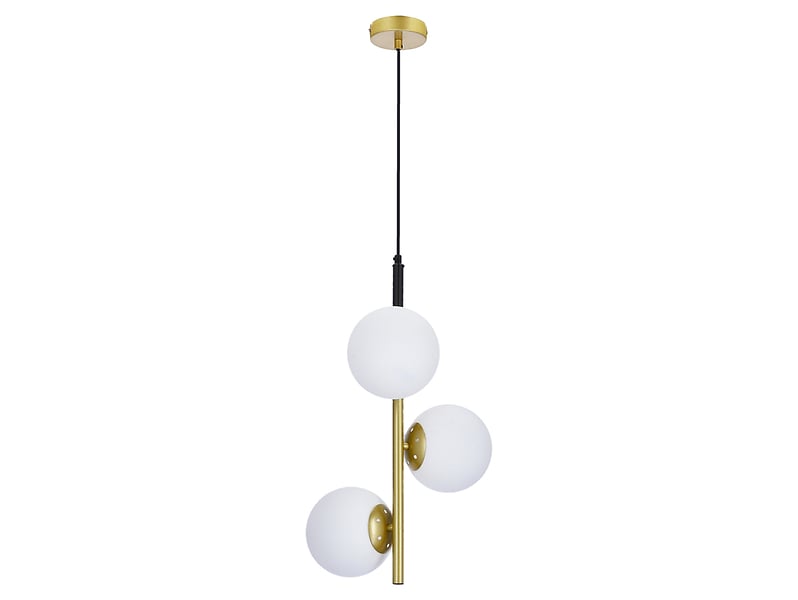 Lampa wisząca Duo 3-punktowa metalowa czarna