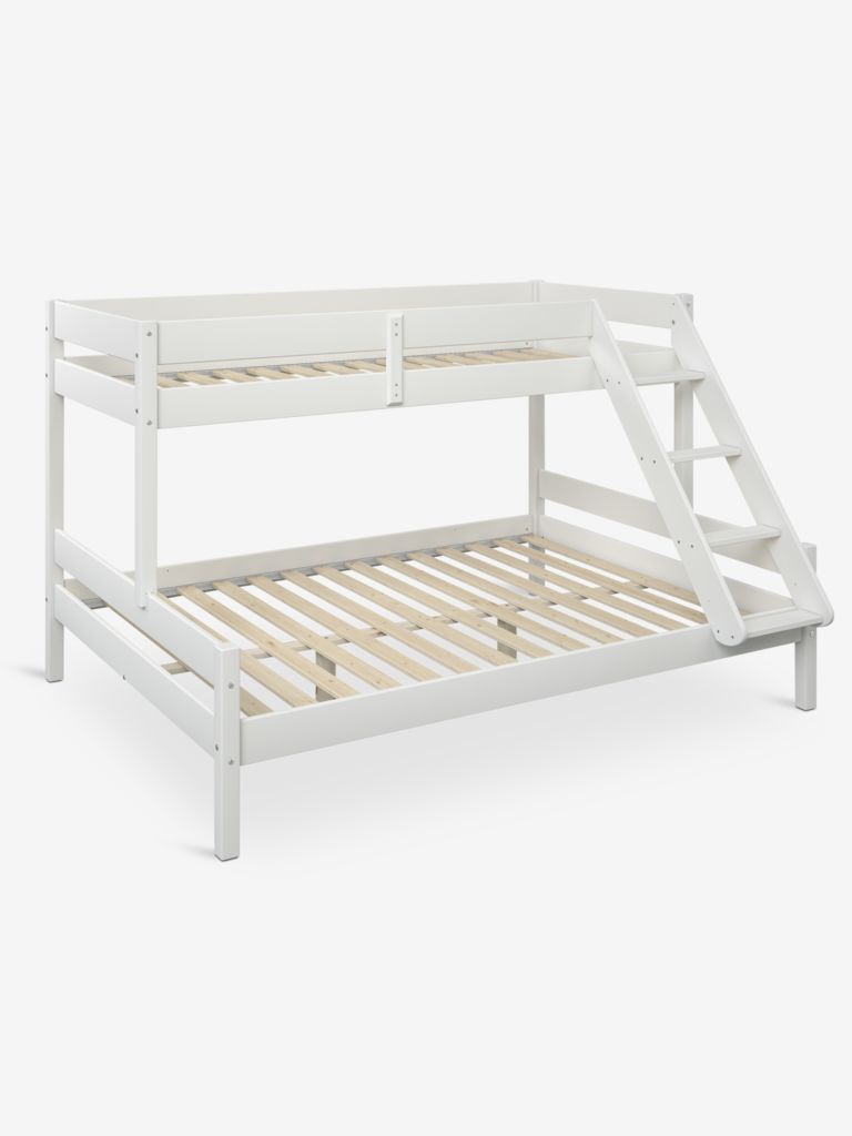VESTERVIG Poschodová posteľ VESTERVIG 90/150x200 vr. rebrík biely