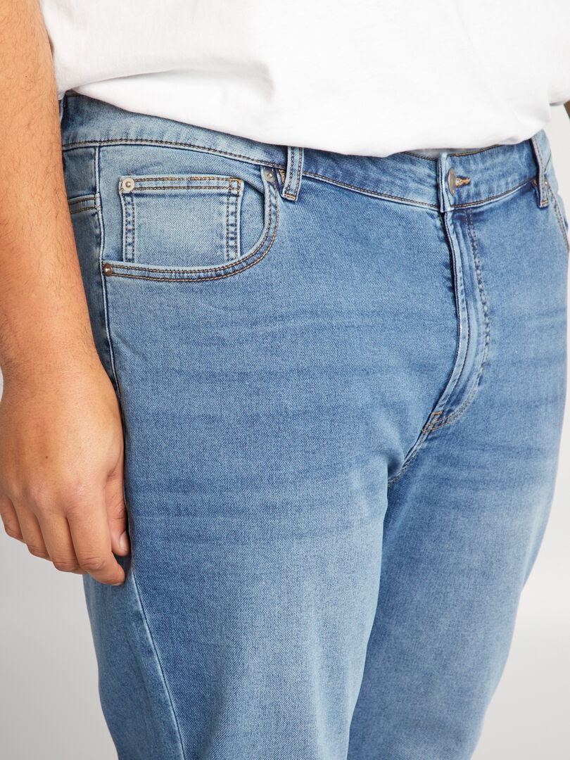 Calça jeans slim de 5 bolsos - L30 - AZUL