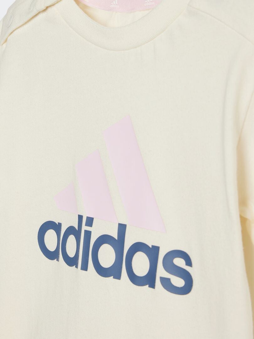 Conjunto de camiseta e shorts 'adidas' - 2 peças - ROSA