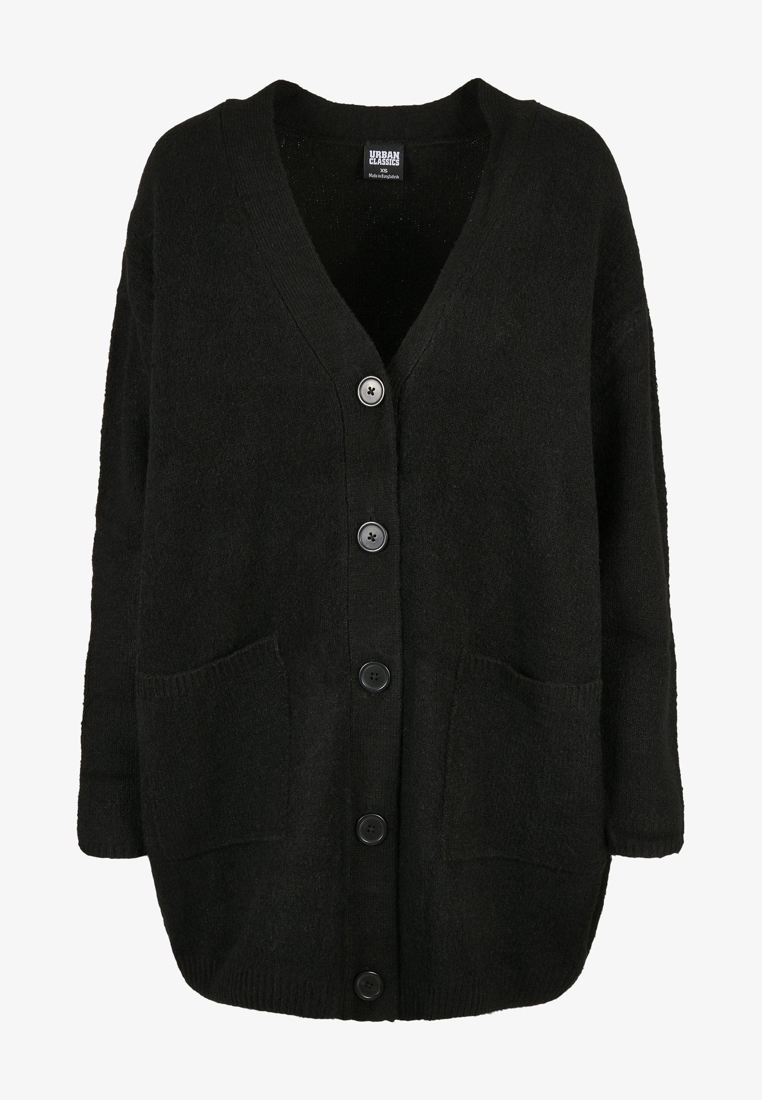 Urban Classics Dames Grof Gebreid Vest - Vest - zwart